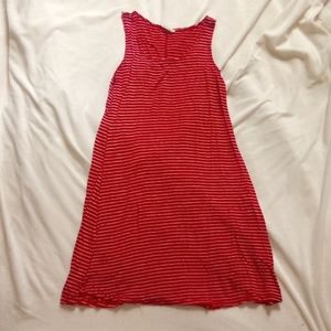 M Olivia Rae Red & White Striped Tunic Tank